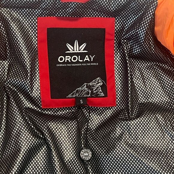 OROLAY Red Thickened  Multiple Pockets Down Jacket Size Small NWOT - Picture 12 of 15